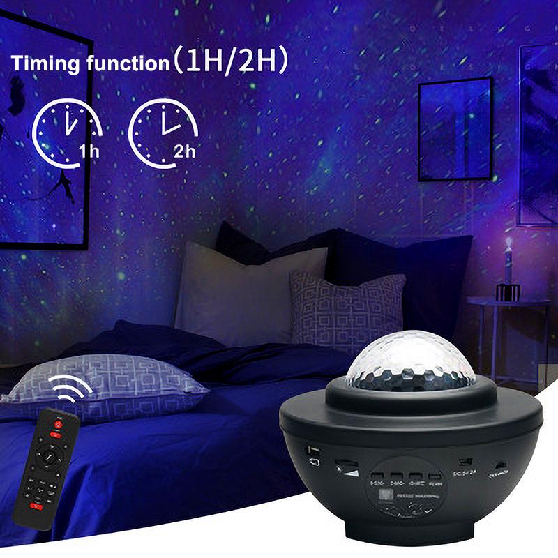 Updated Baby Star Light LED Laser Projector Lamp Projection Speaker Wireless Music Starry Star Projector With Remote