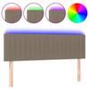 VidaXL LED Headboard Bedroom Furniture Double Bed Accessory Head of Bed Frame Interior Taupe 3121852