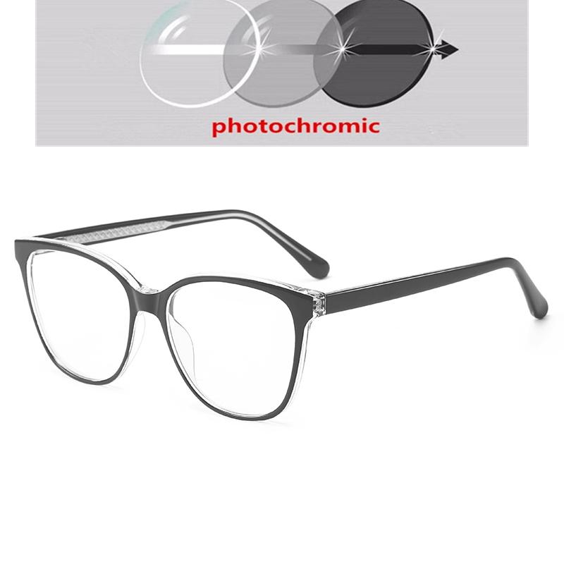 Spring Leg Blue Light Blocking Oval Myopia Eyeglasses With Degree Fashion TR90 Women Minus Sight Eyeglasses 0 -0.5 -0.75 To -6.0