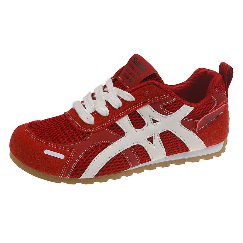 Retro Forrest Gump training shoes women's super fire 2025 autumn new mesh breathable versatile platform casual running shoes