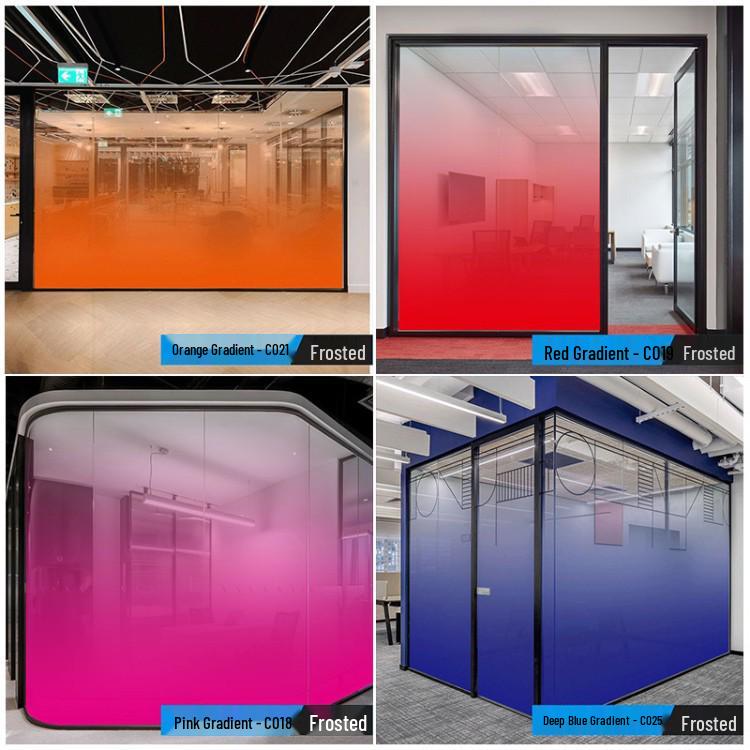 Transluzente Selbstklebende Gradient Sichtschutzfolie für Bürotrennwände