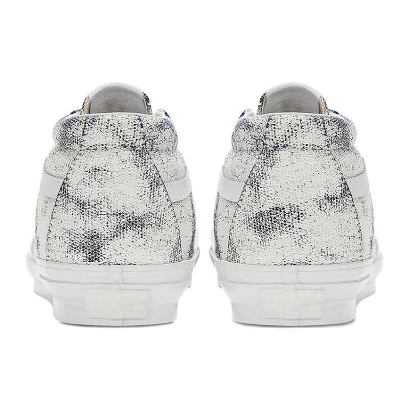 Vans Og Sk8 Mid Lx 'Distress White Navy' Sneakers VN0A4BVCWTM