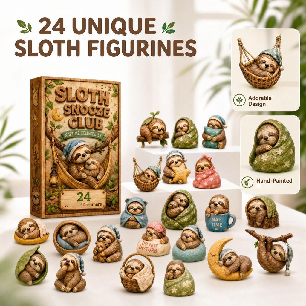 2D Acrylic Sloth Napping, Collectible Gift for Sloth Lovers