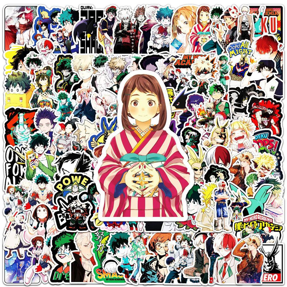 50/100pcs Cartoon Mix Demon Slayer NANA Anime Stickers Decals Skateboard Laptop Motorcycle Graffiti Waterproof Sticker Kids Toys
