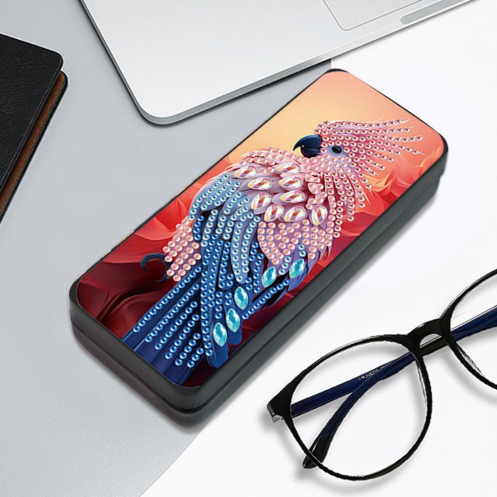 Cute Animals Leather 5D Diamond Painting Sunglass Case DIY Diamond Sunglasses Storage Box for Art Craft