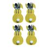 16Pcs Easter Bunny Cutlery Bags Rabbit Flatware Holder Tableware Utensil Storage Bags for Home
