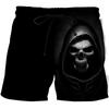 Skeleton Dark Skull Ghost Horror Boxing Shorts Pants 3D Print Fighting Training Unisex Men Women Quick Dry Fitness Gym Sport Workout Casual Streetwear