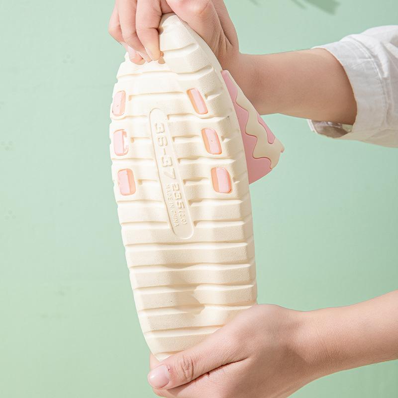 2025 New Women's Bow Cool Slippers On the Run Princess Non-slip Silent Home Flat Bathroom Slippers