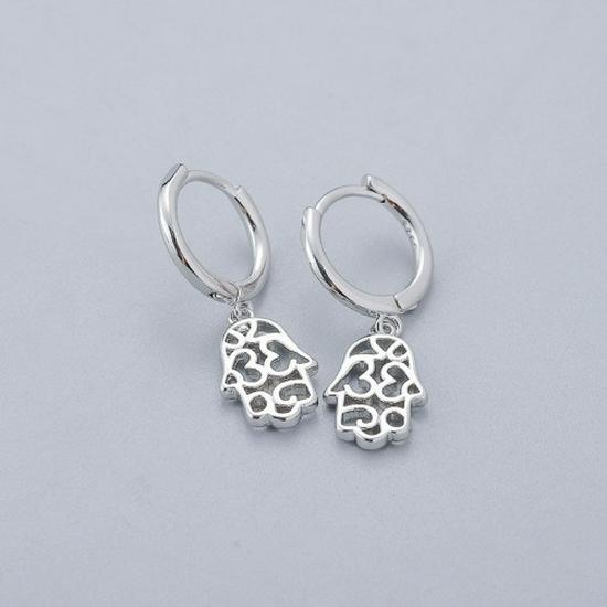 Korean Style Geometric Circle Earrings: Elegant, Versatile Ear Jewelry for Women and Students