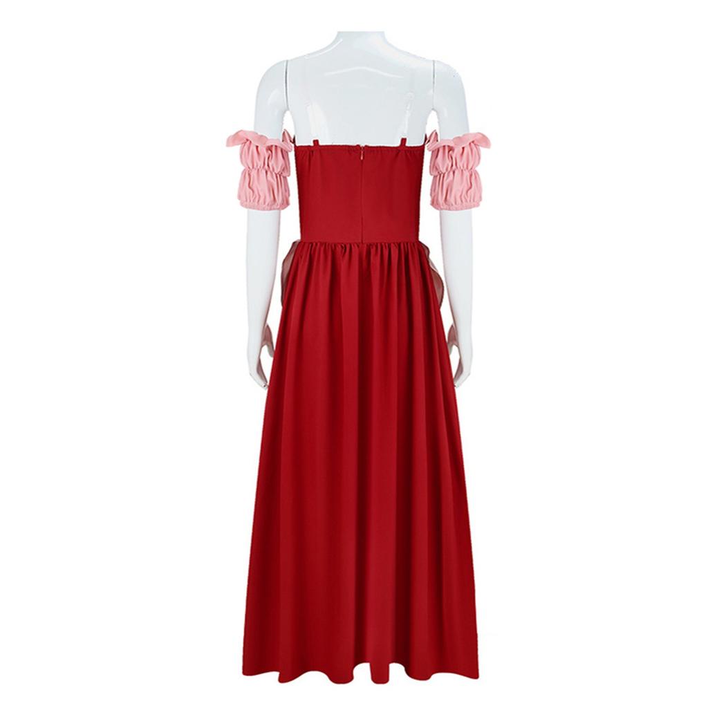Women's Solid Colour Vintage Court Corset Cos Dresses