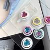 INS Korean Cute 3D Diamond Love Heart For Magsafe Holder Magnetic Phone Grip Tok For iPhone 16 Wireless Charging Case Bracket