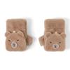 Faux Rabbit Hair Cartoon Anti-cold Mittens Windproof Animal Flip Gloves Half Finger Gloves  Outdoor