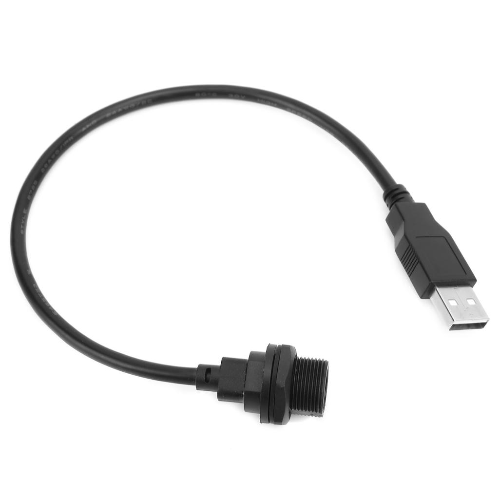 Waterproof USB Connector IP67 MICRO USB Female 2.0 Male with Cable Socket E10MCTFF U2AM(0.3meter )