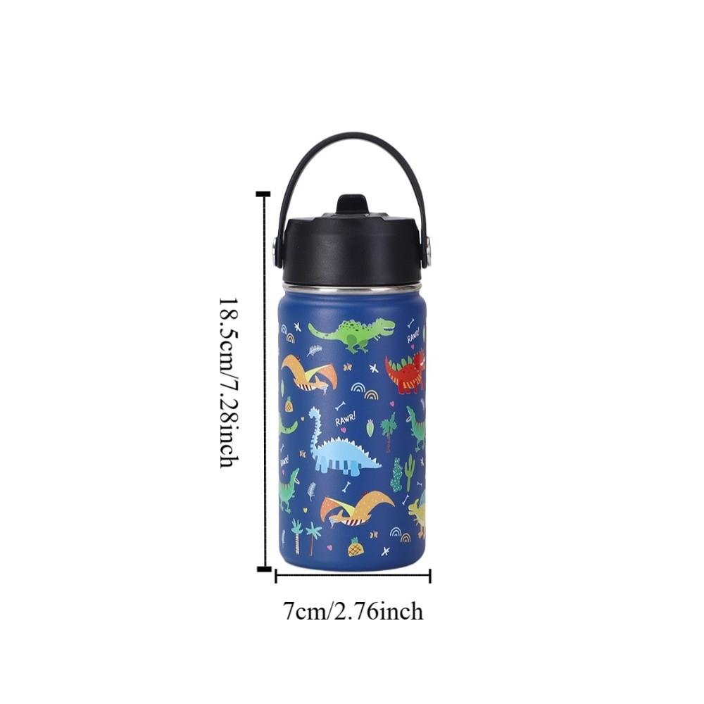 Durable Cartoon Handheld Kettle Fashionable Leak-Proof Vacuum Cup Stainless Steel Insulated Water Bottle Kids Daily Use