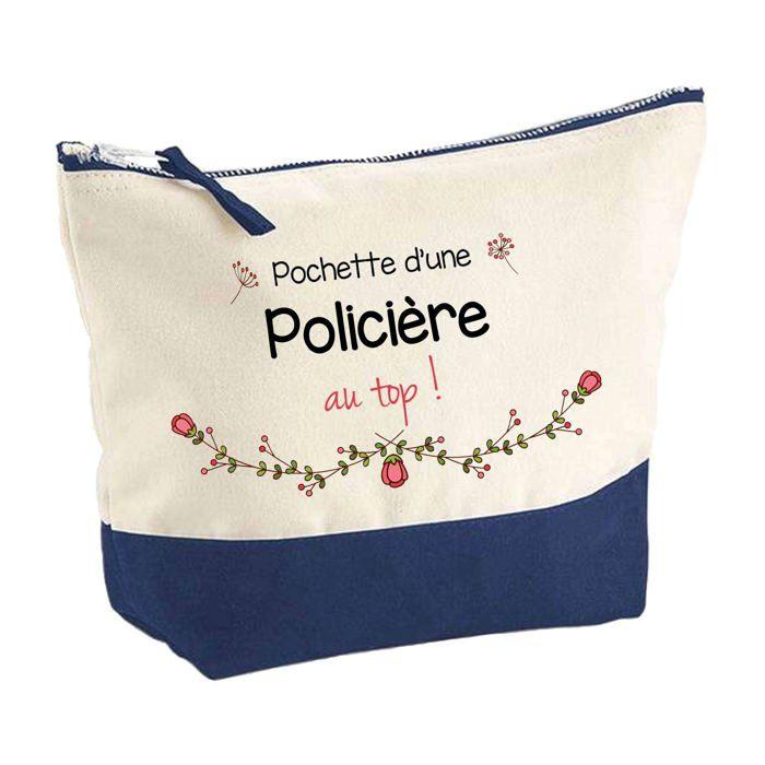 Trousse de maquillage - PLANETEE - Policière au Top - Grand format - Coton - Impression HD