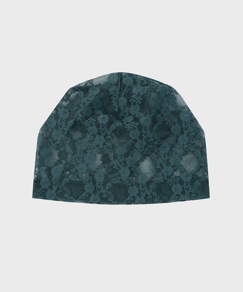 EIREVE Lace See-Through Beanie (Teal Green)