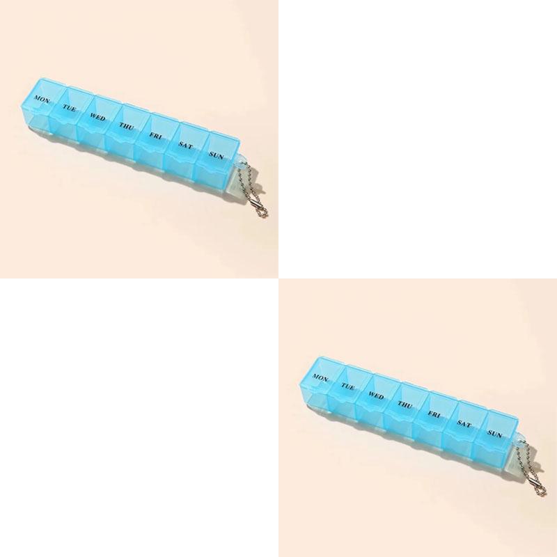 Portable Day Box Organizer Travel Storage Compartment Medicine Tablet Holder Pillsplitter Plastic Exquisite Weekly Container
