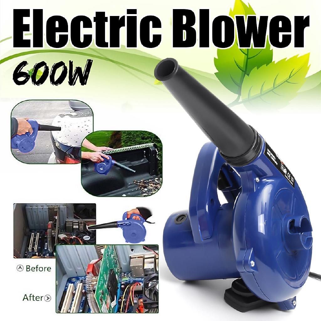 Electric Handheld Dust Removal Blower Cleaner 220V Air Blower Computer Cleaning for Leaf Blowing Furniture Car Dust 600W