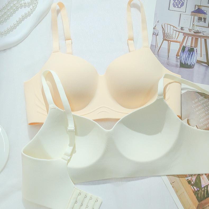 Women's Seamless Bra Thin Cup No Steel Ring One-piece Bra Women Gather Collect Bras