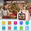 Kids Camera, Christmas Birthday Gifts for Boys Age 3-9, HD Digital Video Cameras for Toddler, Portable Toy for 3 4 5 6 7 8 Year Old Boy with 32GB SD