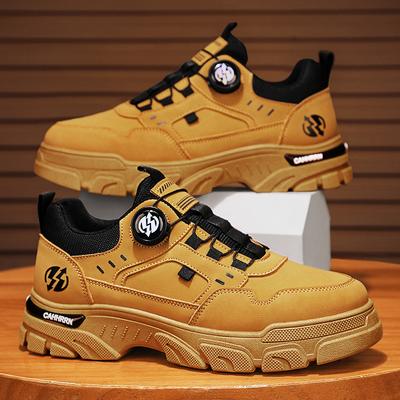 Autumn New Low-top Martin Shoes Men's Casual Leather Shoes Men's Rotating Button Men's Shoes