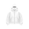 Unisex Double Hooded Zip-Up Sweatshirt for All Seasons