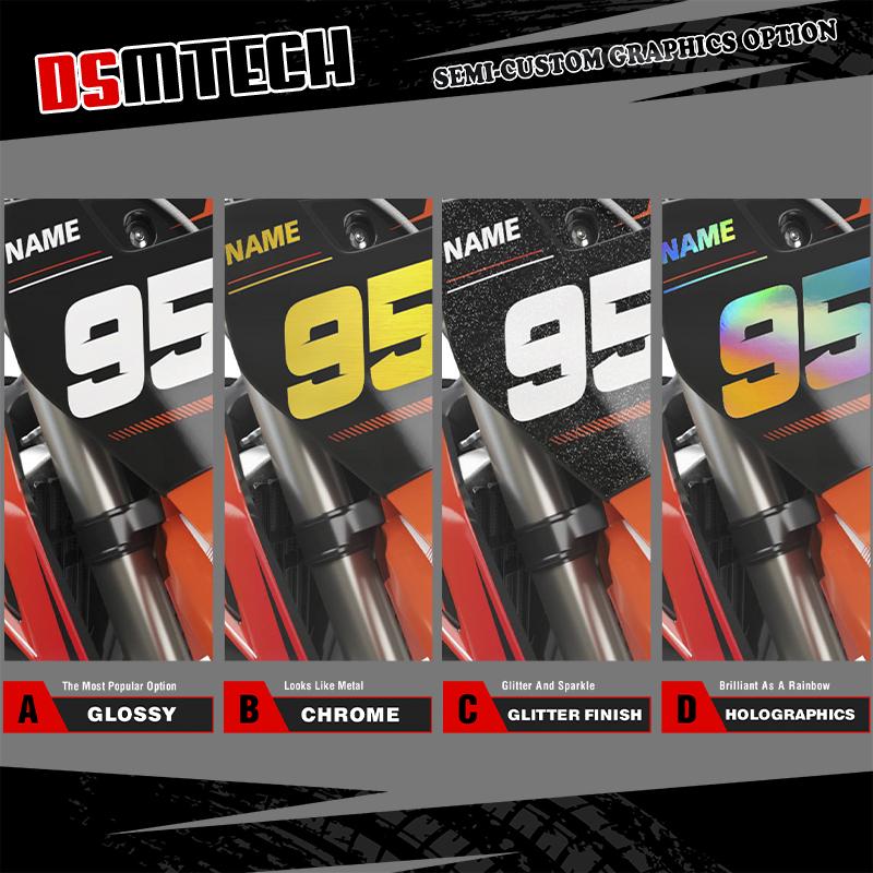 DSMTECH For KTM DUKE 125 200 390 2011 2012 2013 2014 2015 2016 Full Set Graphics Background Decal Sticker Kits