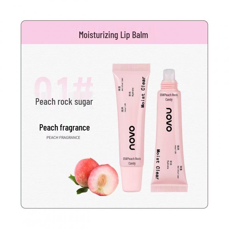 

NOVO9263 Moisturizing Lip Balm: Reduces Lip Lines, Prevents Dryness, Enhances Lip Color, Hydrating Base