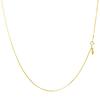 Lala Christie Gold Chain 18K Approximately Up To Adjustable Necklace, Gold, Venetian, 0.65mm Wide, 1.89g, 45cm, Length, Lc97-0045