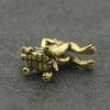 Antique Play Brass Tortoise Frog Miniature Statue Decoration Desk Decoration Home Decoration Bronze Sculpture
