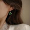 Exquisite 2025 Four-Leaf Clover Earrings: High-End, Celebrity-Inspired Micro-Inlaid Design for Women