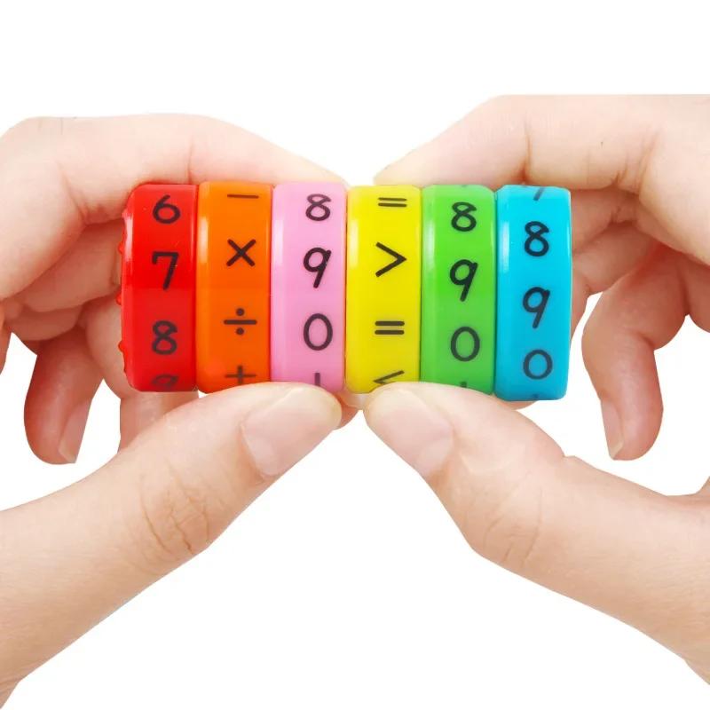 Children'S Creative Magnetic Math Tesseract Toy Arithmetic Intelligence Early Education Toys Add Subtract Multiply Divide Toy