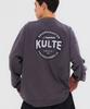 KULTE Soft Circle Sketch Crewneck Gray