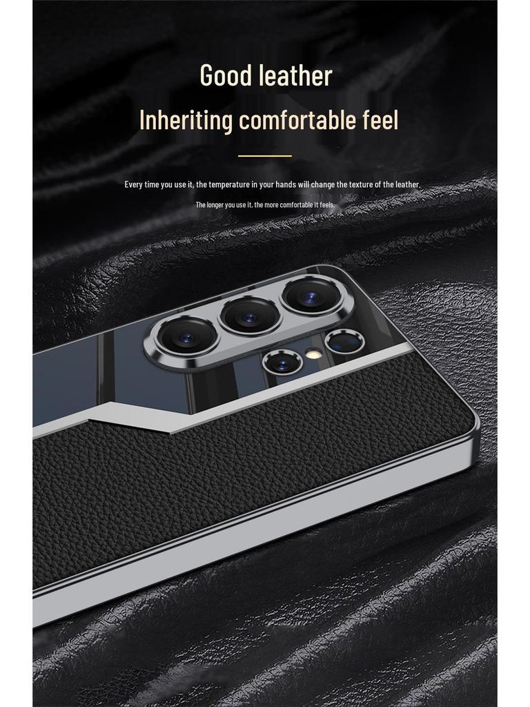 Samsung S26 Ultra Supercar Electroplated Leather Phone Case for Men & Women