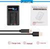FUYALIN FZ100 USB Charger for ILCE-9, A7RIII, A7R3, A9, and 7RM3 Mirrorless Cameras