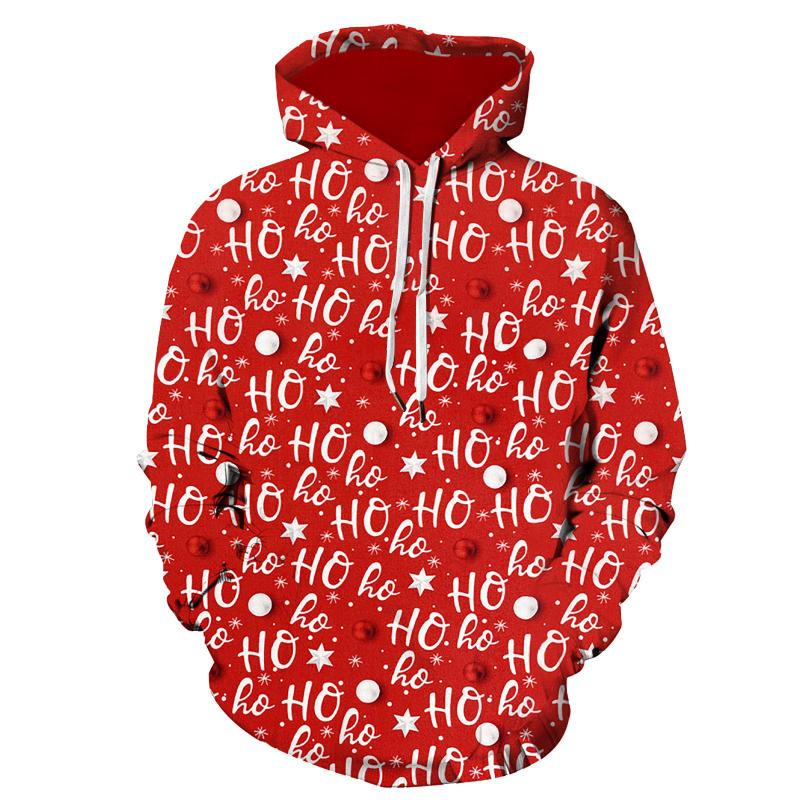 2026 Cross-border 3D Hot Digital Printed Women's Sweater Christmas Hooded Sweater Hot Sale Women's Clothing