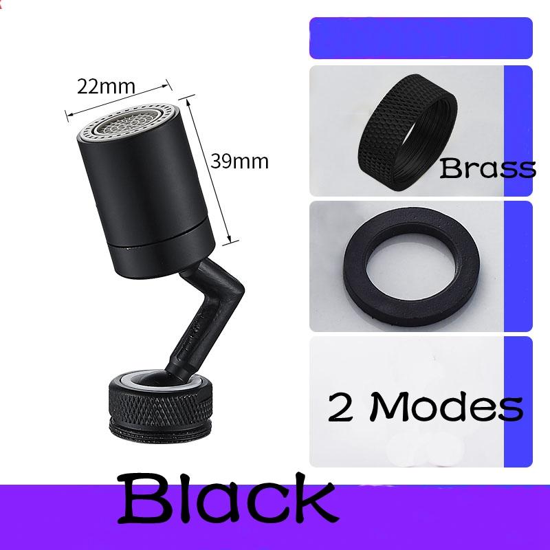 

Bronze, Rose Gold, Universal Faucet Attachment Swivel 720° Bathroom Faucet Connector Bathroom Basin Wash Extender Nozzle чорний
