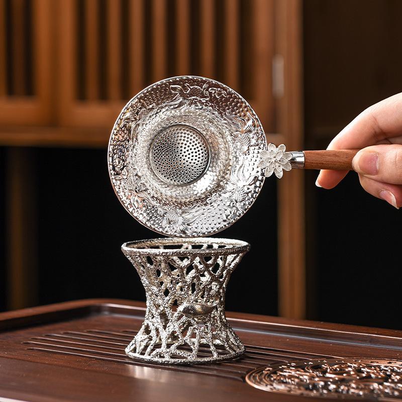 Tea strainer tea filter alloy tea set accessories household tea making funnel tea maker spoon tea residue separator