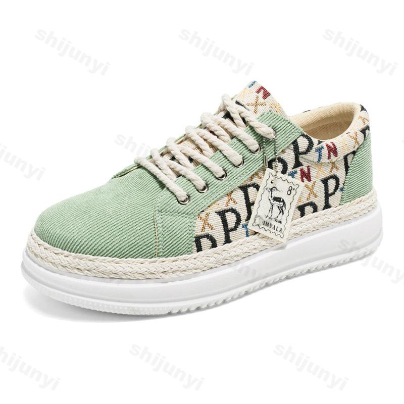 

Fashion 2025 Spring Men s Low Top Sports Casual Shoes Thick Soled Fashion Trend Comfortable Shoes Shallow Mouth Non slip Chunky sneakers 39 зелёный