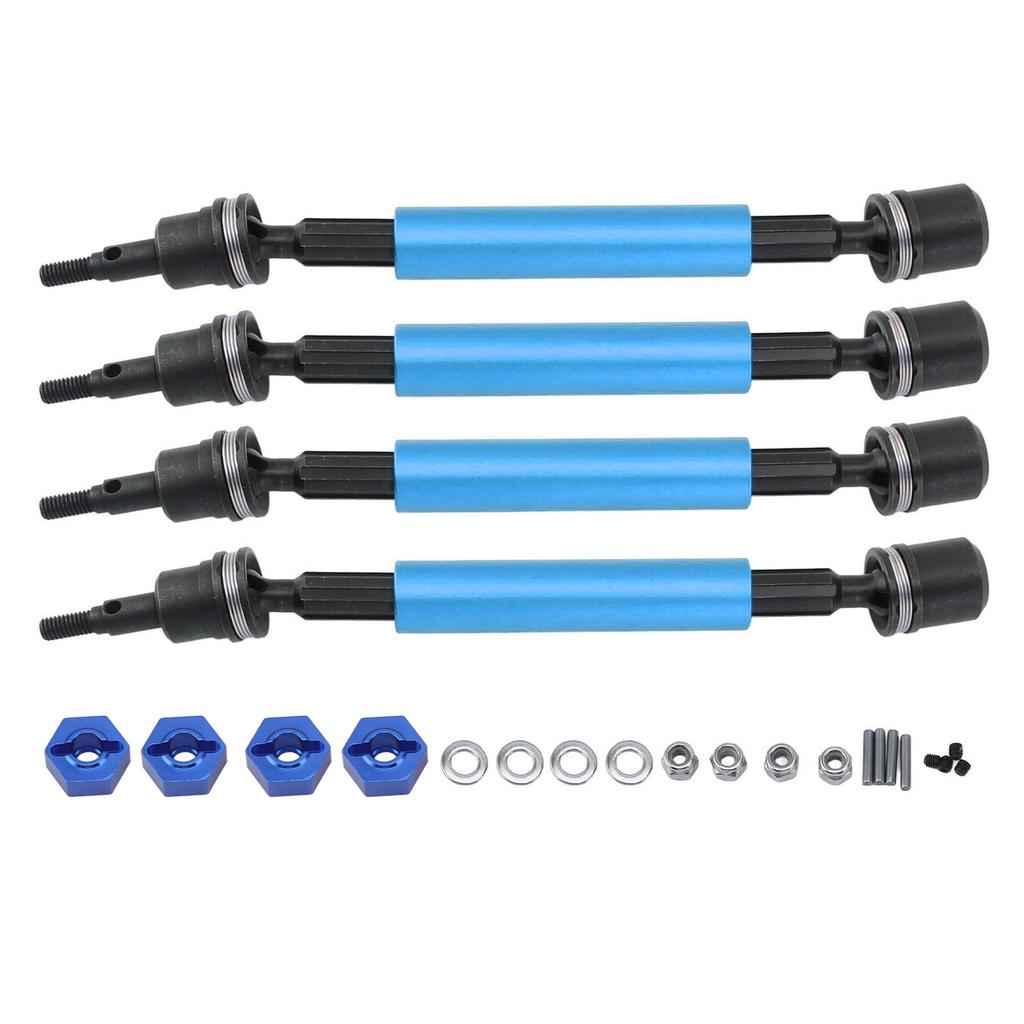 RC Car Front Rear Universal Drive Shaft Axle with Connector Remote Control Car Drive Shaft for ARRMA 1 10 Blue