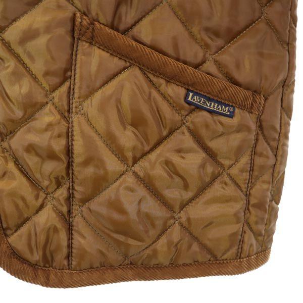 LAVENHAM Made In the UK Quilted Jacket 36 Brown Hood Women Used
