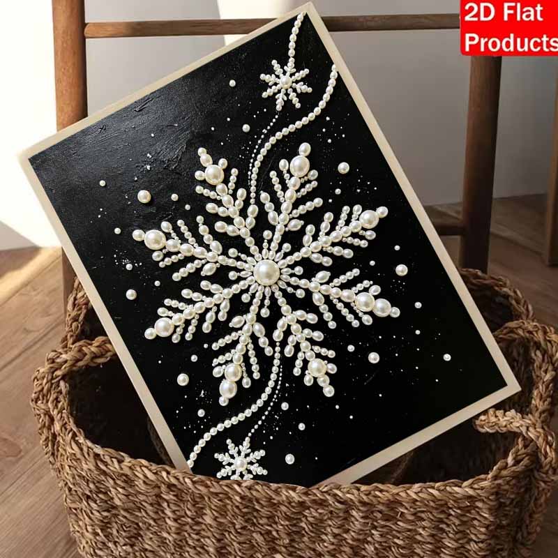 Christmas Snowflake Pearl Painting Kit Handmade DIY Home Decoration Painting