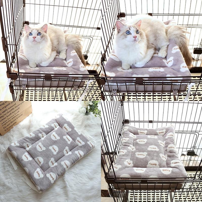 Washable Dog Bed Winter Thickened Dog Mat Pet Cat Soft Blanket Mat Home Mattress Warm Fluffy Mat Pet Supplies