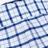 Herren 100% Baumwolle Mehrfarbig Kariert Oxford Hemden Kurzarm Regular Fit Kragen Freizeit Button-Down-Hemd mit Tasche