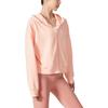 Li Ning Trainingsserie Einfarbiges Stickerei-Buchstabenlogo Reißverschluss-Hoodie Damen-Hoodies Leuchtend-Lotus-Orange AWDS952-3