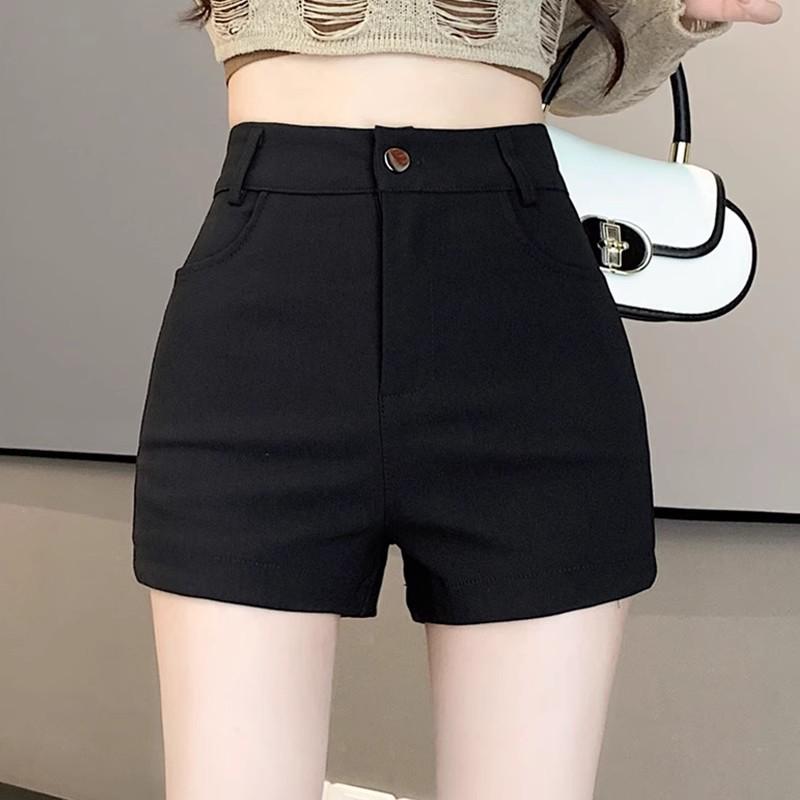 

2025 Women s Black High-Waisted Slimming Sexy Shorts for Summer 3XL