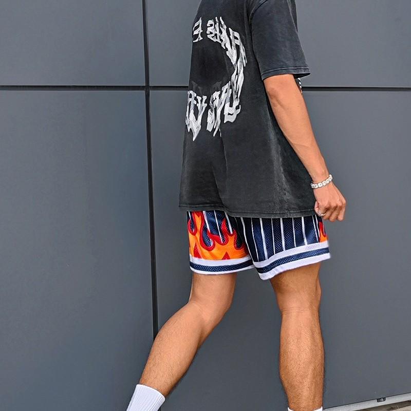 

Men s Summer Trendy Quick-Dry Mesh Basketball Shorts XXL (180-200 lbs)