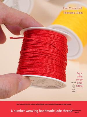 Jade Thread 1.0mm Jewelry Wire for DIY Macrame, Bracelet, Hand Rope, Necklace Cord Accessories