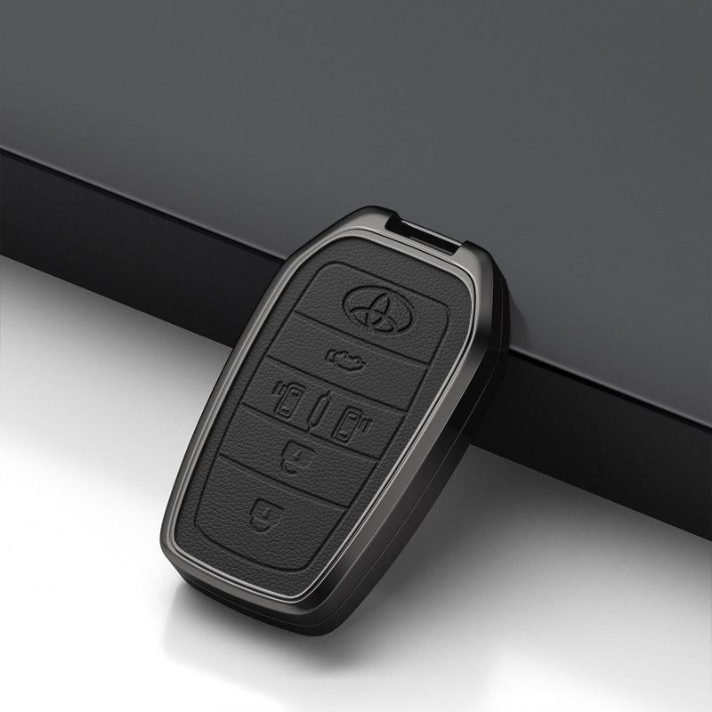 Suitable for Toyota Alphard keycases, Welfa car keycases, high-end alloy leather men's bag buckles JO8