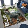 Classic Jurassic Park Dinosaur Movie Tyrannosaurus Rex Rug for Bedroom Living Room Sofa Home Doormat Decor,Non-slip Floor Mat